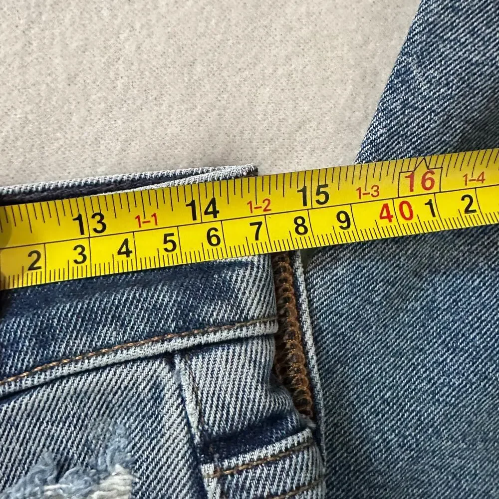 Citizens of Humanity Florence Jeans Size 26 High Rise Straight Raw Hem